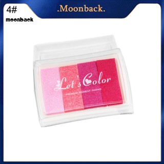 &lt;moonback&gt; แสตมป์หมึก เพ้นท์ลายนิ้วมือ สีสันสดใส สําหรับวาดภาพ ตกแต่งสมุดภาพ ของเล่นเด็ก