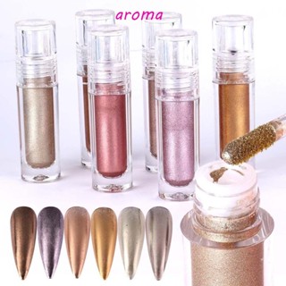 Aroma ผงกลิตเตอร์ออโรร่า ขนาดเล็ก หลากสี สําหรับตกแต่งเล็บ DIY