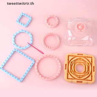 Trwitr อุปกรณ์เครื่องมือถักนิตติ้ง ลายดอกไม้ DIY 1 ชิ้น