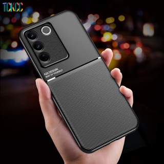 เคสโทรศัพท์ซิลิโคน กันกระแทก แบบแม่เหล็ก สําหรับ Vivo V27 V27Pro V25 Y16 Y35 X90 X80 X70 Pro Plus