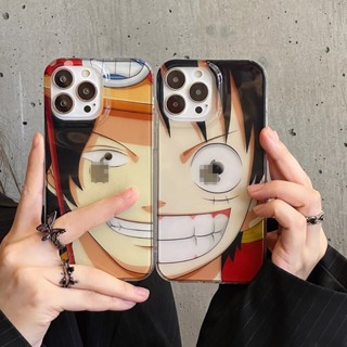 เคสโทรศัพท์มือถือ แบบใส ลาย One Piece Luffy Ace คุณภาพสูง สําหรับ iPhone 14 Pro Max 13 12 11