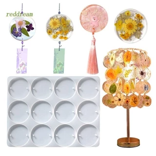 Redd แม่พิมพ์ซิลิโคนเรซิ่น อีพ็อกซี่ ทรงกลม สีแดง สําหรับทําเครื่องประดับ พวงกุญแจ DIY