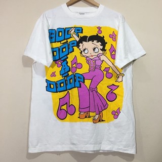 เสื้อยืดแขนสั้น พิมพ์ลายตุ๊กตา Betty Boop Miss Betty แฟชั่นสําหรับผู้ชาย และผู้หญิง