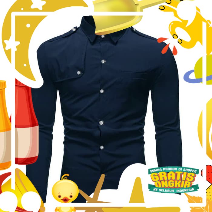 KEMEJA PREMIUM MENS OFFICE SHIRT COOL ADULT DISTRO G8V5 LONG SLEEVE WISH IS A HIT, WANTED, GAN, MENS