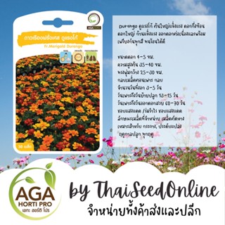 AGAPREMIUM ดาวเรืองฝรั่งเศส ดูแรงโก้ 30เมล็ด ตราเอกะอะโกร French Marigold