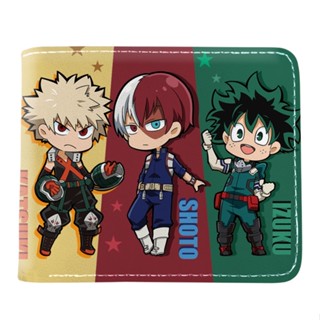 กระเป๋าสตางค์ลําลอง หนัง Pu ลายการ์ตูน My Hero Academia Todoroki Shoto เหมาะกับของขวัญ สําหรับเด็กผู้ชาย และผู้หญิง