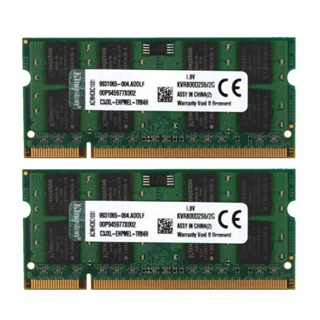 แรมแล็ปท็อป 4GB 2x 2GB PC2-6400 DDR2 800 200Pin SODIMM KVR800D2S6/2G