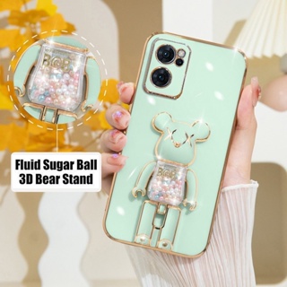 เคสโทรศัพท์มือถือ ขอบสี่เหลี่ยม ลายหมีโหด 3D หรูหรา สําหรับ Xiaomi Redmi Note 12 pro 4G 5G Note 12 pro+ Redmi 12C A1 4G