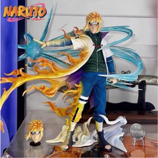 ใหม่ โมเดลฟิกเกอร์ PVC รูปปั้นอนิเมะ Naruto Namikaze Minato Evil Gk Four Generations ขนาด 25 ซม. สําหรับตกแต่ง