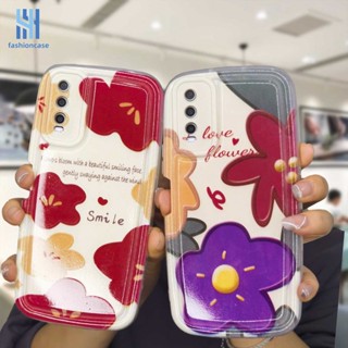 เคสโทรศัพท์มือถือแบบนิ่ม TPU กันกระแทก ลายดอกไม้ สําหรับ VIVO Y35 Y15S Y15C Y22 Y22S Y91C Y21 2021 Y21A Y21T Y12S Y16 Y12 Y20 Y30 Y02