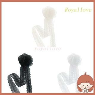 Royal Rose Choker Camellia Choker สร้อยคอโชคเกอร์ ดอกไม้ ดอกไม้ ที่คาดผม เข็มขัด หมวก ที่คาดผม