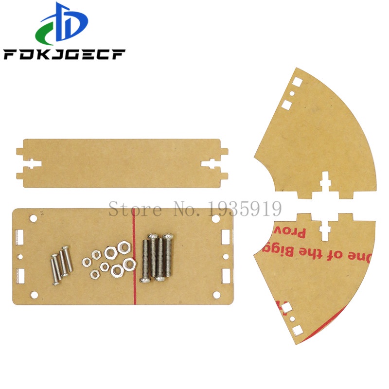 เปลือกอะคริลิคใสสําหรับ LCD1602 หน้าจอ LCD พร้อมสกรู/ถั่ว LCD1602 เคสเชลล์ผู้ถือ (ไม่มี LCD 1602)