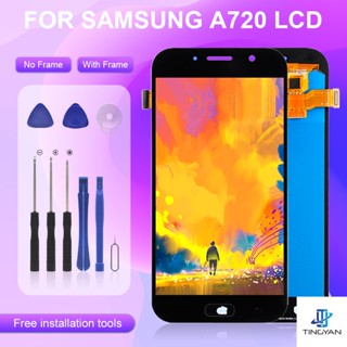 Catteny แผงหน้าจอสัมผัสดิจิทัล A7 2017 พร้อมเครื่องมือ สําหรับ Samsung Galaxy A720 Lcd A720F A7 2017 1 ชิ้น