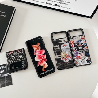 【One Piece】เคสโทรศัพท์มือถืออะคริลิคใส กันหล่น ไฮเอนด์ เรียบง่าย สําหรับ Samsung Galaxy Z Flip3 Zflip4