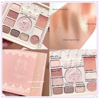 Capel 12สีนูนอายแชโดว์ Pallete ใหม่บลัชไฮกลอแบบบูรณาการ Palette ง่ายต่อการปรับเปลี่ยนสีตาแผ่นเครื่องสำอางสำหรับผู้หญิงความงาม