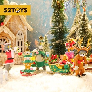 ★Hgtoys★[Optional] [ ] ของเล่นตุ๊กตา TOM and JERRY Happy Christmas Series Mystery Box 52 ของเล่นสําหรับเด็ก