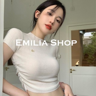 EMILIA SHOP  เสื้อยืด เสื้อครอป เสื้อผ้าแฟชั่นผู้หญิง สไตล์เกาหลี 2023 ใหม่  ทันสมัย สวย ทันสมัย ทันสมัย A29J0Z8 36Z230909