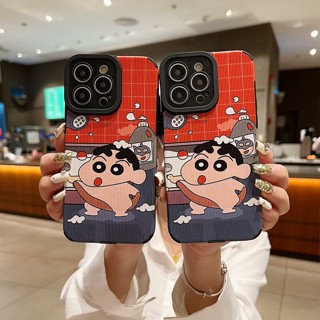 🔥 Crayon Shin Chan เคสไอโฟน11 เคส IPhone 14 Pro เคสหนังโทรศัพท์มือถือหนังแข็งกันกระแทกสำหรับ เคสApple IPhone XS iPhone 11 Pro Max SE2 2020 13 เคส i8plus เคสi11 7 8 plus X 11 เคสไอโฟน13 Pro Max 14 Xr เคสไอโฟน7พลัส เคสไอโฟนXR 12 SE3 Case