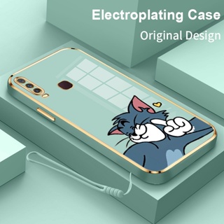 เคสซิลิโคนนิ่ม ลาย Tom and Jerry สําหรับ vivo Y17 Y3 Y12 Y15 Y3S 2020 U10 U3X