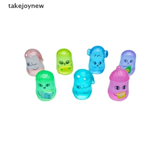 [takejoynew] ตุ๊กตาถั่วเรืองแสง ขนาดเล็ก สีแดง สําหรับตกแต่งบ้านตุ๊กตา 2 ชิ้น