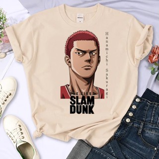 The First Slam Dunk Tshirt ผู้หญิง Designer Y2K Tee หญิง Y2k ญี่ปุ่นเสื้อผ้าS-5XL