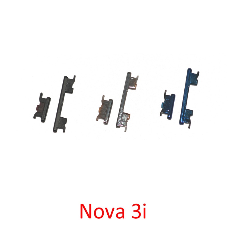 ปุ่มปรับระดับเสียงโทรศัพท์ อะไหล่ซ่อมแซม แบบเปลี่ยน สีดํา สีเงิน สําหรับ Huawei Nova 3i