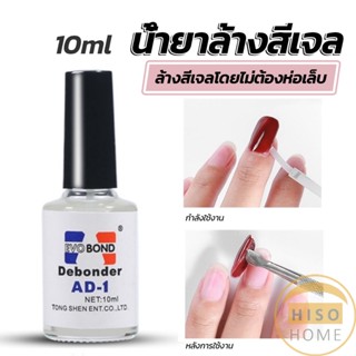 Hiso น้ํายาละลายกาว ถอดเล็บ PVC เช็ดกาว  Nail polish remover