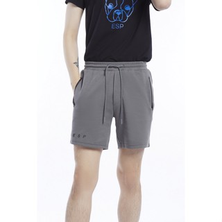 ESP กางเกงขาสั้นผ้าสเวต ผู้ชาย สีเทาเข้ม | Sweatshorts | 3724