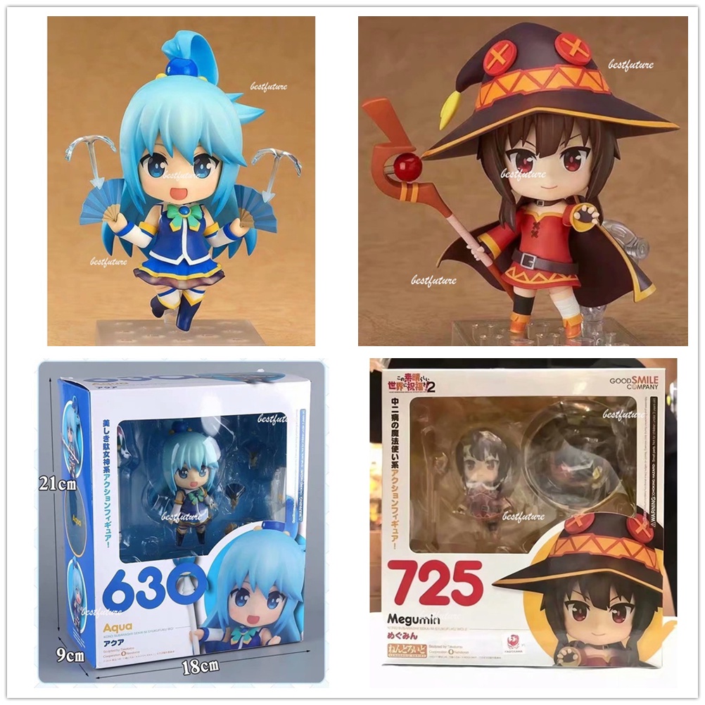 Nendoroid God's Blessing on This Wonderful World Megumin #725 Aqua#โมเดลฟิกเกอร์ Pvc รูปแอคชั่น 630 