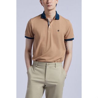 LTD เสื้อโปโลทอปิเก้ ผู้ชาย สีน้ำตาลอ่อน | Chino Pants (Slim fit) | 3427