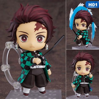 Js โมเดลฟิกเกอร์ อนิเมะดาบพิฆาตอสูร Kamado Tanjirou Nendoroid ของเล่นสําหรับเด็ก