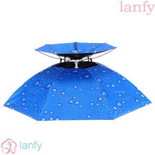 Lanfy ม่านบังแดดตกปลา กันน้ํา ระบายอากาศ ป้องกันรังสียูวี สองชั้น เครื่องมือตกปลา หมวกกันน็อก พับได้ หมวกตกปลา