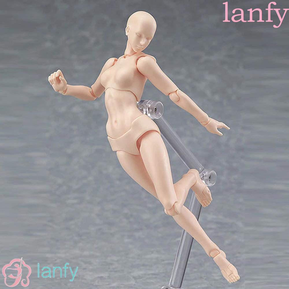 Lanfy โมเดลฟิกเกอร์ Anime Figure Drawing Figures Human Mannequin หลายสีของเล่นสําหรับเด็ก