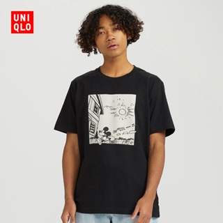 เสื้อยืดแขนสั้นพิมพ์ลาย Dpj สําหรับผู้ชายและผู้หญิง 427590 Uniqlo