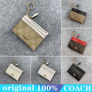 Coach f88208 กระเป๋าสตางค์ผู้หญิง/ที่ใส่บัตรเปลี่ยนซิป/ที่ใส่นามบัตร