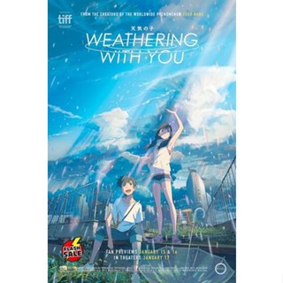 DVD ดีวีดี Weathering with You (2019) ฤดูฝัน ฉันมีเธอ (เสียง ไทย/ญี่ปุ่น ซับ ไทย/อังกฤษ) DVD ดีวีดี