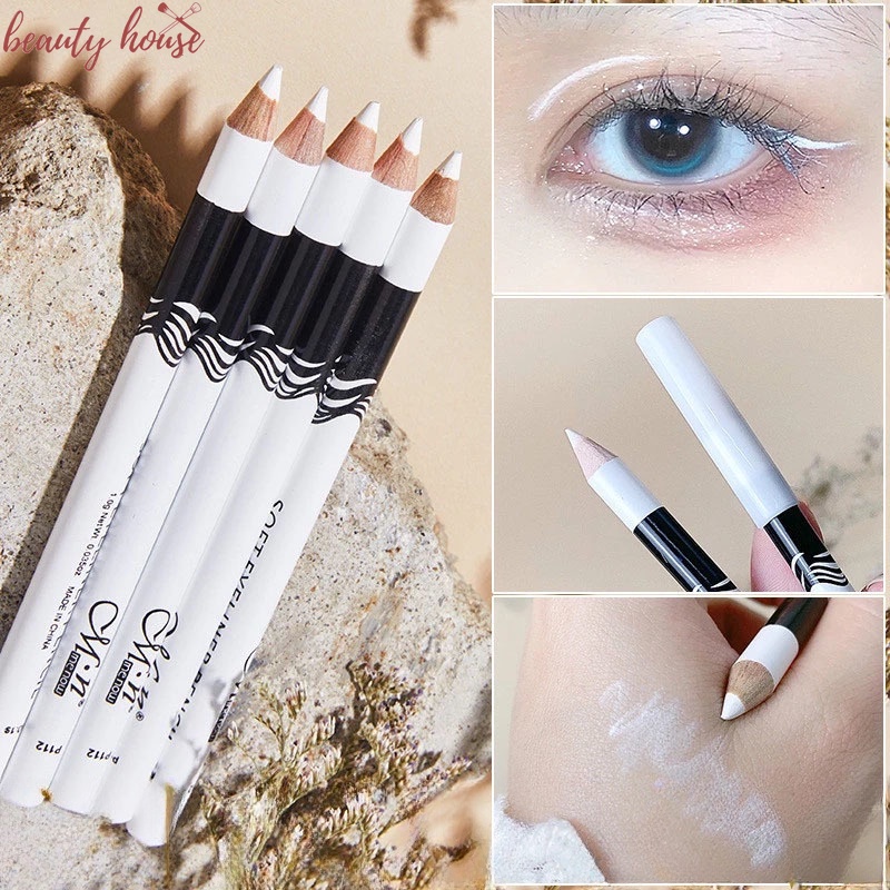 Anti-smudge White Eyeliner 1Pc Silkworm Brightening White High Gloss กันน้ําอายไลเนอร์ปากกา Eye แต่งหน้าเครื่องสําอางค์ติดทนนานเหงื่อความงามอุปกรณ์เสริม