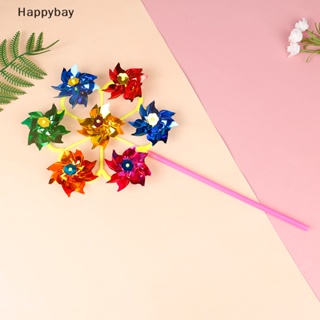 &lt;Happybay&gt; กังหันลม ประดับเลื่อม หลากสี ของเล่นสําหรับเด็ก ตกแต่งสวน บ้าน ลดราคา