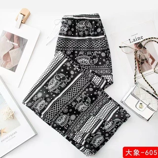 🐘Ready to ship from Thailand🐘กางเกงช้างขาธรรมดาผ้าหนังไก่ ผ้าดีผ้าเบาใส่สบายใส่แล้วขาไม่เต่อ​K-3