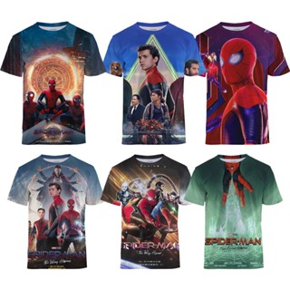 เสื้อยืดลําลอง ลาย Spiderman No Way Home สําหรับเด็กผู้ชาย