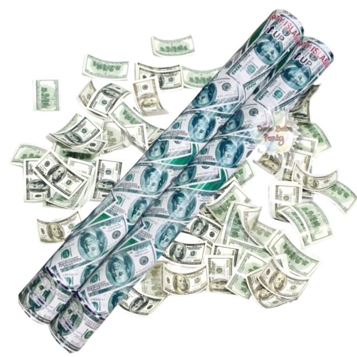 Party Popper Dollar / Confetti 50ซม. ดอลลาร์