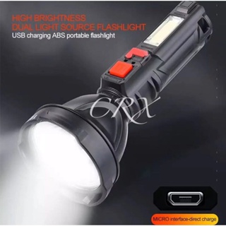 ไฟฉาย 830 ไฟฉายแรงสูง USB Charging Flashlight OSL+COB blub ให้ความสว่างมาก น้ำหนักเบา