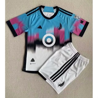 2324 ใหม่ ชุดกีฬาฟุตบอลลําลอง คุณภาพสูง สไตล์อเมริกัน League Minnesota Away