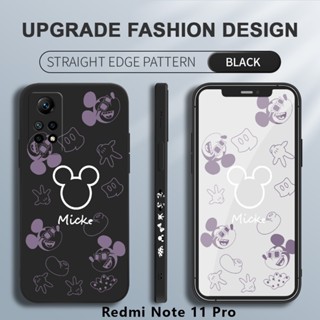 เคสซิลิโคนนิ่ม ทรงสี่เหลี่ยม ลายการ์ตูนมิกกี้เมาส์ สําหรับ Redmi Note 12 Pro 4G 5G Note 12 Pro