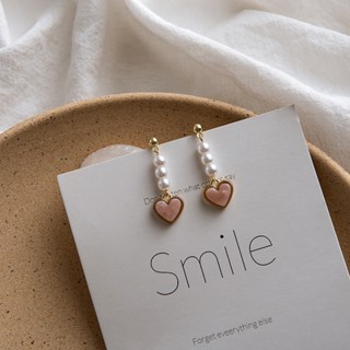 Japanese and Korean Minimalist Temperament, Love Earrings for Girls, New Dreamy and Sweet Pink Heart Earrings, Earrings, and Earrings for Girls