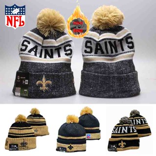 Nfl ใหม่ ORLEANS SAINTS หมวกผ้าขนสัตว์ บุกํามะหยี่ ฤดูหนาว อบอุ่น หมวกถัก หมวก Unisex ของขวัญฤดูหนาว