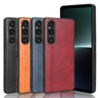 เคสโทรศัพท์มือถือหนัง PU แบบแข็ง ขอบนิ่ม สําหรับ Sony Xperia 1 V Sony Xperia 10 V 1V 10V