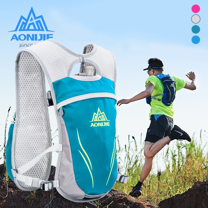 Aonijie E885 กระเป๋าเป้สะพายหลังใส่น้ำ5L ลิตร เหมาะสำหรับการพกพา เล่นกีฬา วิ่ง มาราธอน เดินป่า