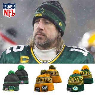 Nfl GREEN BAY PACKERS หมวกซับใน ผ้าวูล บุกํามะหยี่ ฤดูหนาว หมวกถัก อบอุ่น หมวก Unisex ของขวัญฤดูหนาว