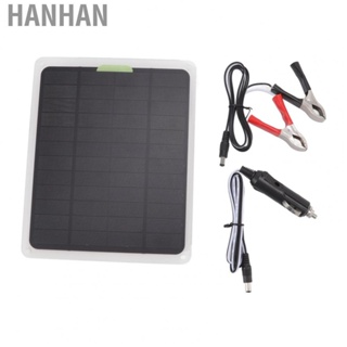 Hanhan Solar Panel 10W Type-C  Dual USB Output Solar Charging Panel DC12V  For Outdoor Work And Travel